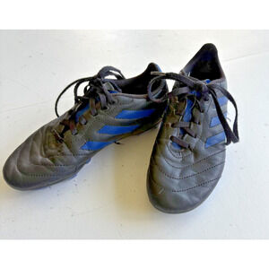 Adidas Kids Soccer Cleats Size 3 Model #SGC 753002 Black w/ Blue